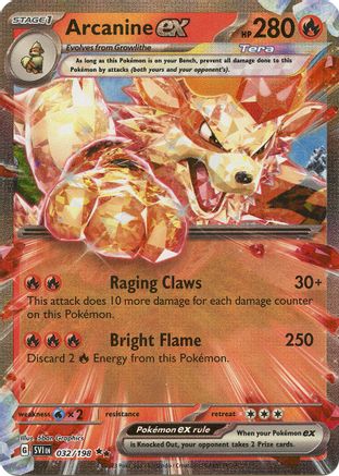 Arcanine ex - 032/198 (32) Double Rare Holofoil