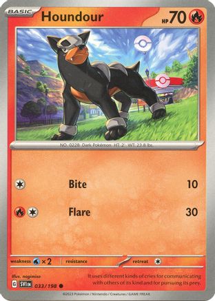 Houndour - 033/198 (33) Common Reverse Holofoil