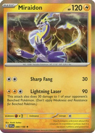 Miraidon (80) Rare Holofoil