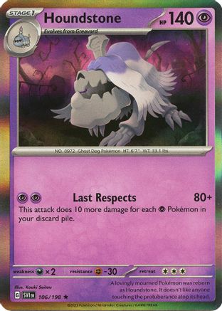 Houndstone (106) Rare Holofoil