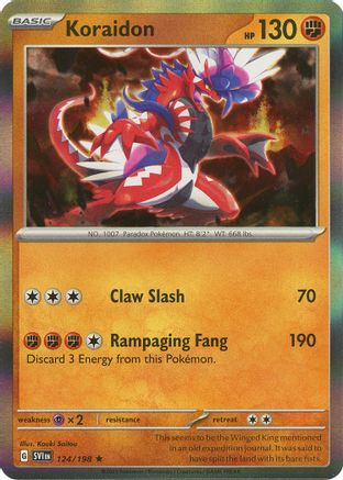 Koraidon (124) Rare Holofoil