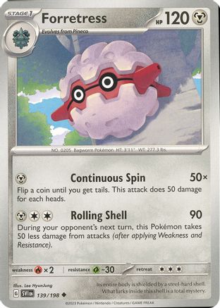 Forretress (139) Uncommon Reverse Holofoil