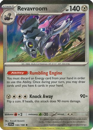 Revavroom (142) Rare Reverse Holofoil