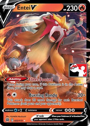 Entei V (22) Ultra Rare Holofoil