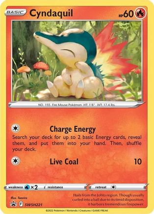 Cyndaquil - SWSH221 (Cosmos Holo) (SWSH221) Promo Holofoil