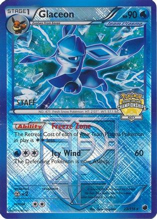 Glaceon - 23/116 (City Championships) [Staff] (23) Promo Holofoil
