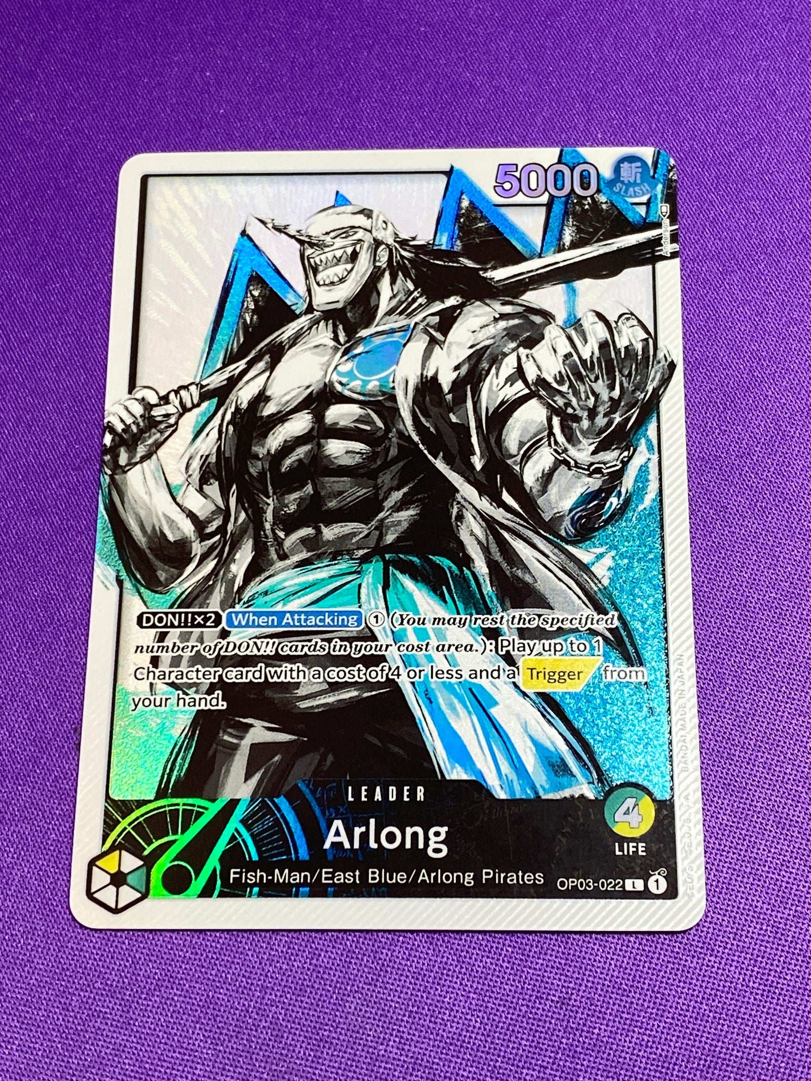 Arlong (Alternate Art) (OP03-022) - Pillars of Strength Foil (Cabinet-NM)
