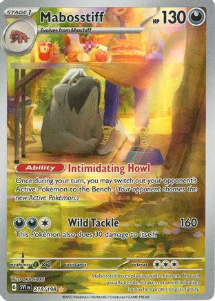 Mabosstiff - 218/198 (218) Illustration Rare Holofoil