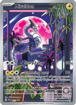 Miraidon - 013 (Pokemon Center Exclusive) (13) Promo Holofoil