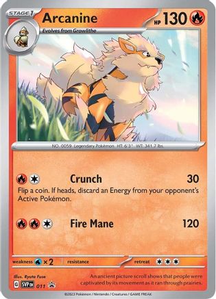 Arcanine - 011 (11) Promo Holofoil