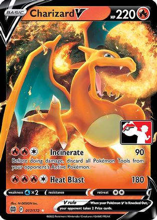 Charizard V (Prize Pack Series 2) (17) Ultra Rare Holofoil