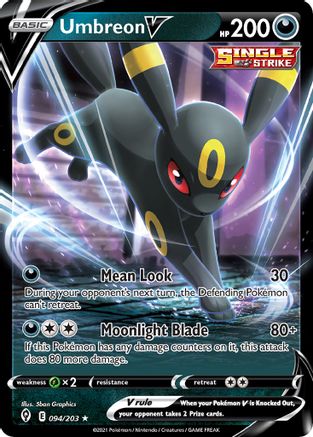 Umbreon V - 094/203 (Non-Holo) (94) Promo