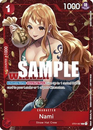 Nami (Tournament Pack Vol. 3) [Winner] (ST01-007) - One Piece Promotion Cards Foil (Cabinet-NM)