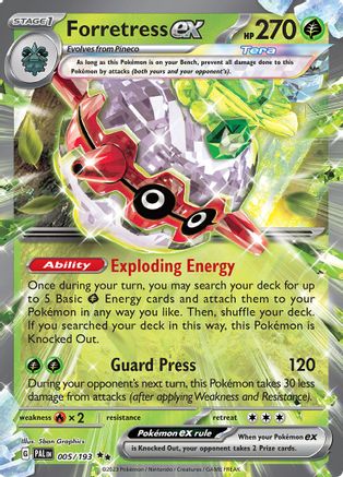 Forretress ex - 005/193 (5) Double Rare Holofoil
