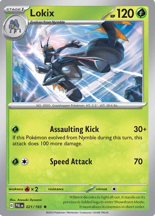 Lokix (21) Rare Reverse Holofoil