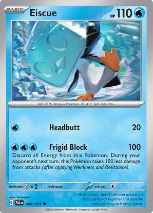 Eiscue - 048/193 (48) Uncommon Reverse Holofoil