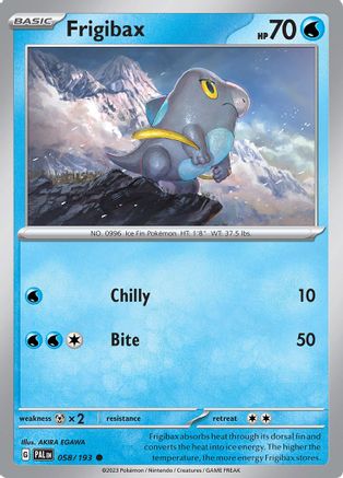 Frigibax - 058/193 (58) Common Reverse Holofoil