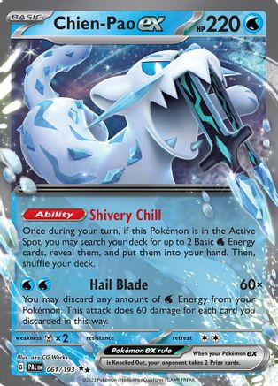 Chien-Pao ex - 061/193 (61) Double Rare Holofoil
