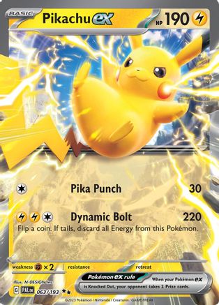 Pikachu ex (63) Double Rare Holofoil