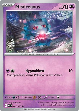 Misdreavus (87) Common Reverse Holofoil