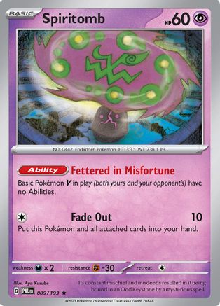 Spiritomb (89) Rare Holofoil