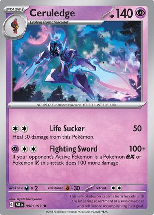Ceruledge (98) Rare Reverse Holofoil
