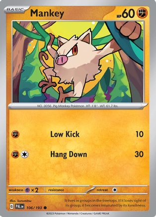 Mankey (106) Common