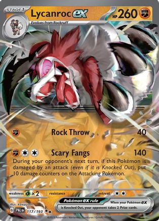 Lycanroc ex (117) Double Rare Holofoil