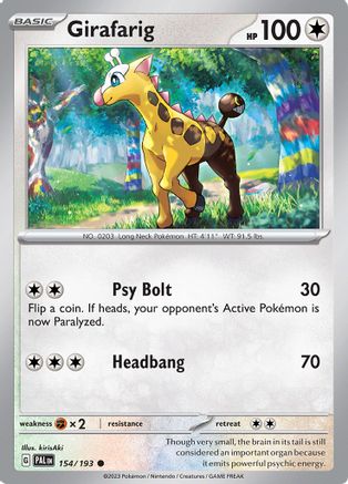 Girafarig (154) Common Reverse Holofoil