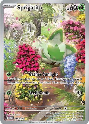 Sprigatito - 196/193 (196) Illustration Rare Holofoil
