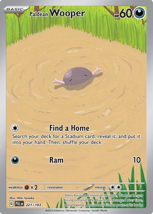 Paldean Wooper - 221/193 (221) Illustration Rare Holofoil