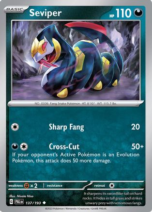 Seviper (137) Uncommon Reverse Holofoil