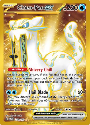 Chien-Pao ex - 274/193 (274) Hyper Rare Holofoil