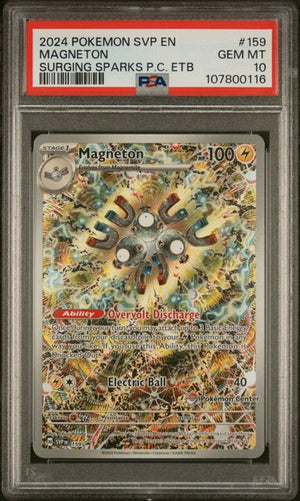 PSA 10 Magneton Surging Sparks Pokemon Center Promo (159) (Cabinet)