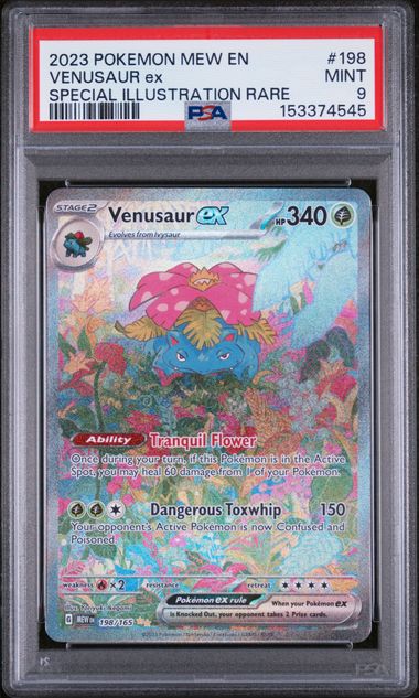 PSA 9 Venusaur #198 S&V 151 (Cabinet)