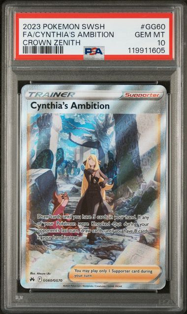 PSA 10 Cynthia's Ambition #GG60 Crown Zenith(Cabinet)