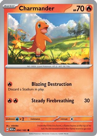 Charmander - 004/165 (4) Common