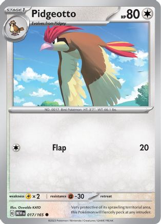 Pidgeotto (17) Common Reverse Holofoil