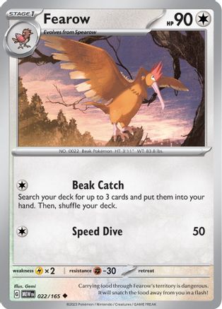 Fearow (22) Uncommon Reverse Holofoil
