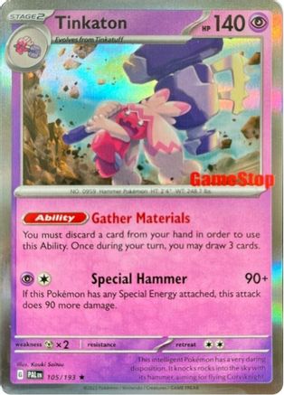 Tinkaton - 105/193 (GameStop Exclusive) (105) Promo Holofoil