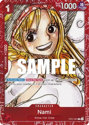 Nami (Premium Card Collection -ONE PIECE FILM RED Edition-) (ST01-007) - One Piece Promotion Cards Foil (Cabinet-NM)