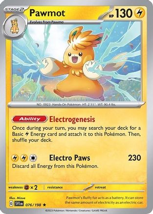 Pawmot - 076/198 (Line Holo) (76) Rare Holofoil