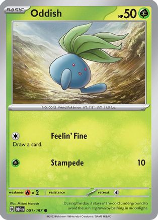 Oddish (1) Common Reverse Holofoil