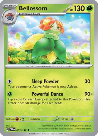 Bellossom (3) Uncommon Reverse Holofoil