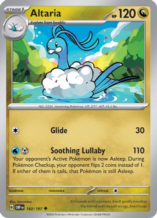 Altaria (160) Uncommon Reverse Holofoil