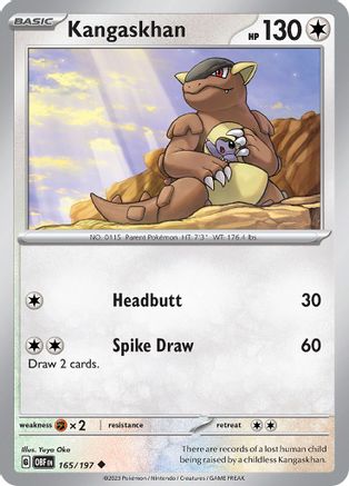 Kangaskhan (165) Uncommon Reverse Holofoil