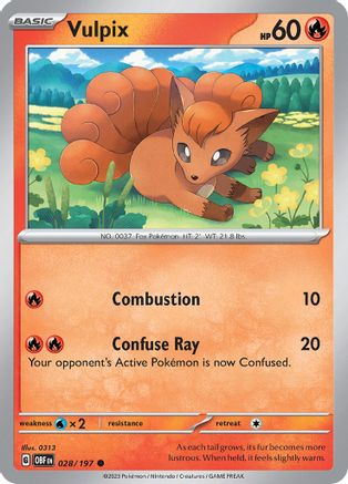 Vulpix (28) Common Reverse Holofoil