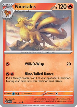 Ninetales (29) Uncommon Reverse Holofoil