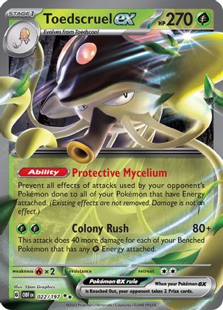 Toedscruel ex (22) Double Rare Holofoil