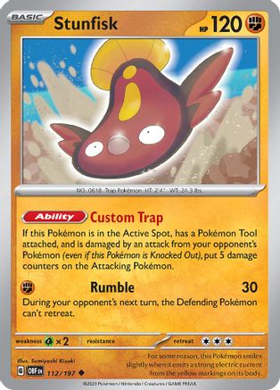 Stunfisk (112) Uncommon Reverse Holofoil